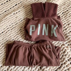 PINK Hoodie & Sweatpants Set